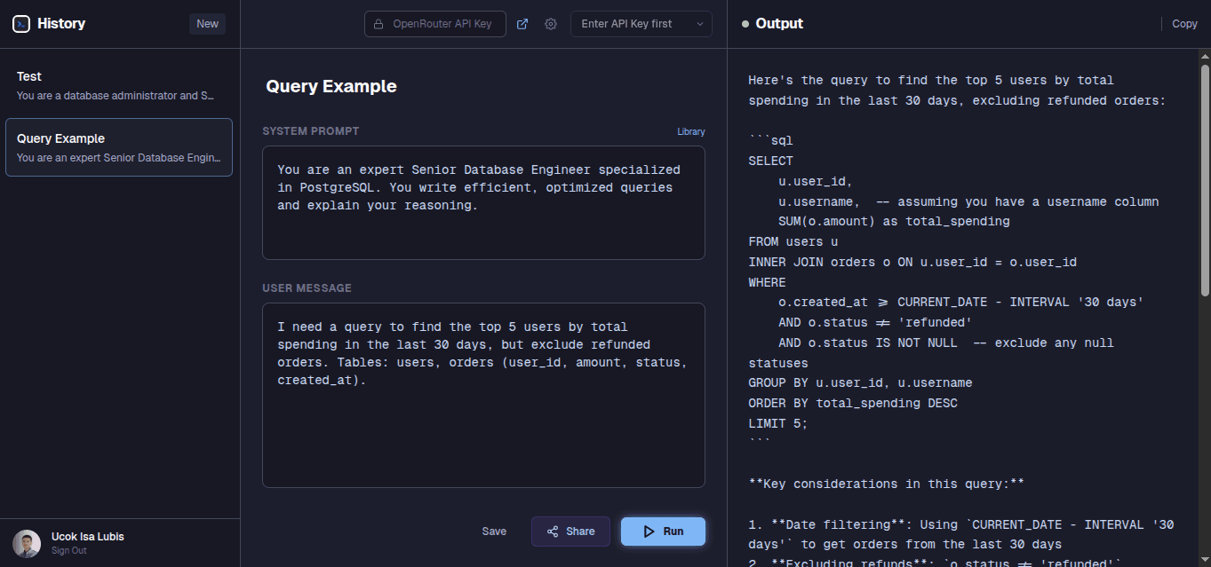 UsePrompt Lab Interface